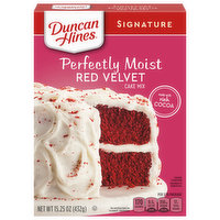 Duncan Hines Signature Cake Mix, Red Velvet, Perfectly Moist, 15.25 Ounce