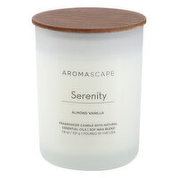 Aromascape Candle, Almond Vanilla, Serenity, 1 Each