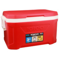 Igloo Profile II Cooler, Red, 50 Quart, 1 Each