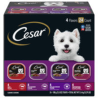 Cesar Canine Cuisine, 4 Flavors, Classic Loaf in Sauce, 24 Each