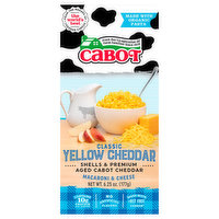 Cabot Classic Yellow Cheddar Macaroni & Cheese, 6.25 Ounce