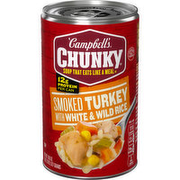 Campbell's® Chunky® Smoked Turkey with White and Wild Rice Soup, 18.6 Ounce