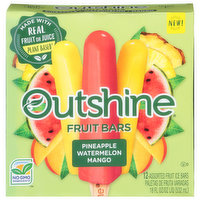 Outshine Fruit Bars, Pineapple Watermelon Mango, 12 Each