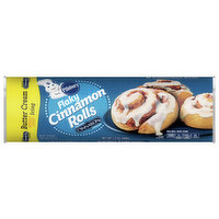 Pillsbury Cinnamon Rolls, Butter Cream Icing, Flaky, 8 Each