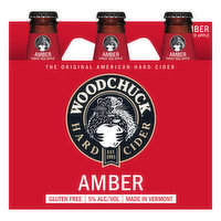 Woodchuck Hard Cider, Amber, 6 Each