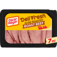 Oscar Mayer Deli Fresh Slow Roasted Roast Beef Sliced Lunch Meat, 7 Ounce