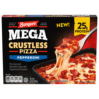 Banquet Pizza, Crustless, Mega, Pepperoni, 10 Ounce