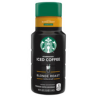 Starbucks Iced Coffee, Blonde Roast, Unsweetened, 48 Fluid ounce