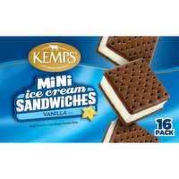 Kemps Mini Vanilla Ice Cream Sandwiches, 16 Each