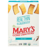 Mary's Gone Crackers Crackers, Real Thin, Sea Salt, 5 Ounce