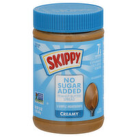 Skippy Peanut Butter Spread, No Sugar Added, Creamy, 16 Ounce