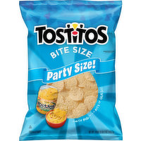 Tostitos Tortilla Chips, Bite Size, Party Size, 18 Ounce
