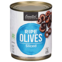 Essential Everyday Olives, Ripe, Sliced, 3.8 Ounce