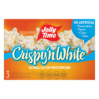 Jolly Time Microwave Popcorn, Crispy'n White, 3 Each