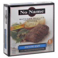 No Name Steaks, Butcher Quality, Petite Cut, 6 Each