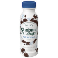 Chobani Yogurt, Zero Sugar, Milk & Cookies, 7 Fluid ounce