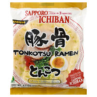 Sapporo Ichiban Tonkotsu Ramen, White Chicken Broth, Japanese, 3.7 Ounce