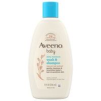 Aveeno  Baby Wash & Shampoo, Daily Moisture, 8 Fluid ounce