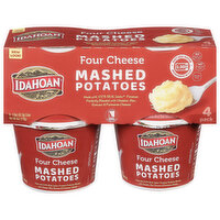 Idahoan Four Cheese Mashed Potatoes Cup 4-pack, 4 Each