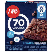 Fiber One Brownies, Chocolate Fudge, 6 Each