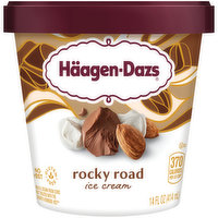 Haagen Dazs Rocky Road Ice Cream, 14 Fluid ounce