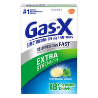 Gas-X Antigas, Extra Strength, Chewable Tablets, Peppermint Creme, 18 Each
