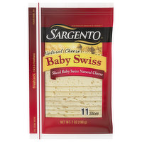 Sargento Cheese, Baby Swiss, Natural, 11 Each