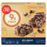 Fiber One Chewy Bars, Oats & Chocolate, 5 Each