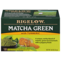 Bigelow Matcha Green Tea, Tea Bags, 18 Each