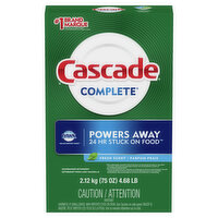 Cascade Cascade Powder Dishwasher Detergent, Fresh Scent, 75 ounces, 75 Ounce
