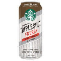 Starbucks Energy Coffee Beverage, Caffe Mocha, Extra Strength, 15 Fluid ounce
