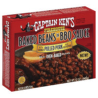 Captain Kens Baked Beans, Firehouse, in BBQ Sauce, 12 Ounce