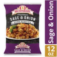 Brownberry Brownberry Sage & Onion Cubed Stuffing, 12 oz, 12 Ounce