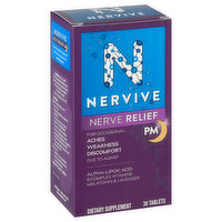 Nervive Nerve Relief, PM, Tablets, 30 Each