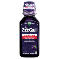 Vicks Night Pain Vicks ZzzQuil Nighttime Pain Reliever Sleep Aid Liquid, Over-the-Counter Medicine, 12 Oz, 12 Ounce