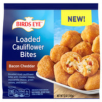 Birds Eye Bacon Cheddar Loaded Cauliflower Bites, Frozen Snacks, 12 Ounce