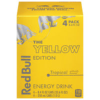 Red Bull The Yellow Edition Energy Drink, Tropical, 4 Pack, 4 Each