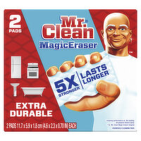 Mr. Clean Magic Eraser Mr. Clean Magic Eraser Extra Durable Scrubber, Cleaning Pad, 2 ct, 2 Each