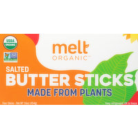 Melt Organic Butter Sticks, Salted, 4 Each