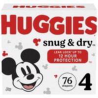 Huggies Snug & Dry Diapers, Disney Baby, 4 (22-37 lb), 76 Each