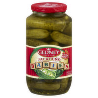 Gedney Pickles, Jalapeno, Hot & Spicy, Babies, 32 Ounce