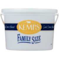 Kemps Ice Cream, Reduced Fat, Chocolate Chip, Family Size, 1 Gallon