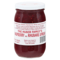 The Huber Family's Spread, Raspberry and Rhubarb, 20 Ounce