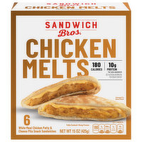 Sandwich Bros. Sandwiches, Chicken Melts, 6 Each