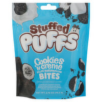Stuffed Puffs Filled Marshmallow, Cookies 'N Creme, Bites, 2.79 Ounce