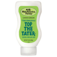 Mid America Farms Top The Tater Chive & Onion Easy Squeeze Sour Cream, 12 Ounce