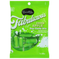 Darrell Lea Fabulicious Sour Candy Stix, Green Apple, 7 Ounce