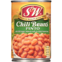 S&W Chili Beans, Pinto, 15.5 Ounce