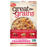 Great Grains Cereal, Cranberry Almond Crunch, 14 Ounce