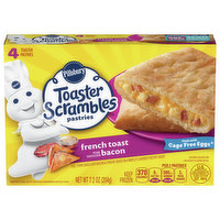 Pillsbury Toaster Scrambles Toaster Pastries, Bacon, French Toast, 4 Each